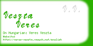 veszta veres business card